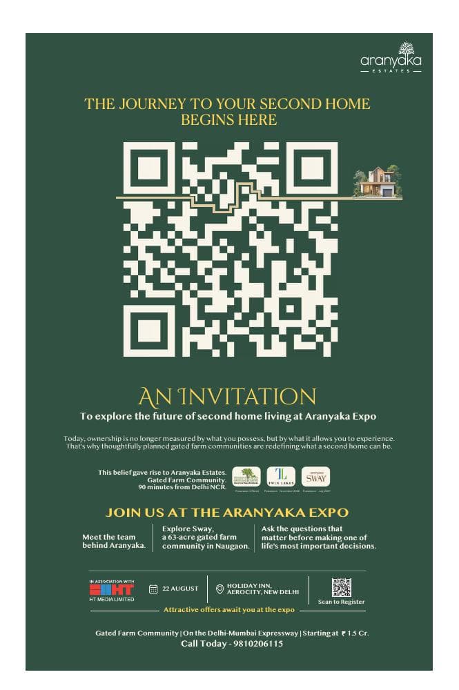 HT City, Delhi, Aranyaka Estates feature